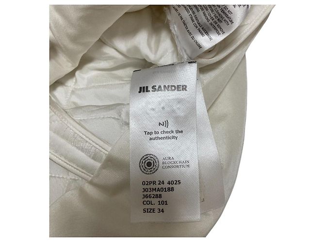 Falda acolchada de jacquard Jil Sander Blanco - vista 9