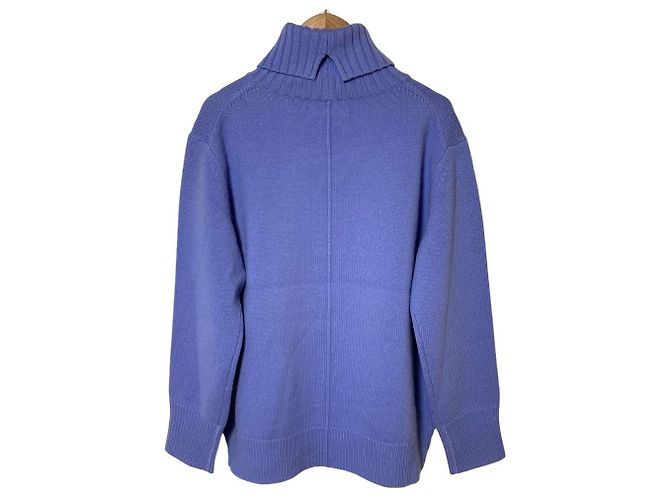 Autre Marque United Arrows Rollkragenpullover aus Wolle und Kaschmir Lila - Ansicht 2