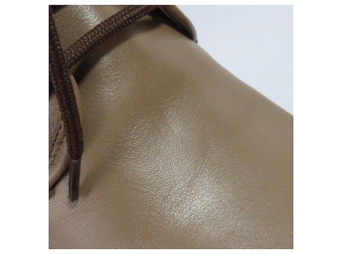 Botines Urban Compact de cuero Max Mara Castaño - vista 10