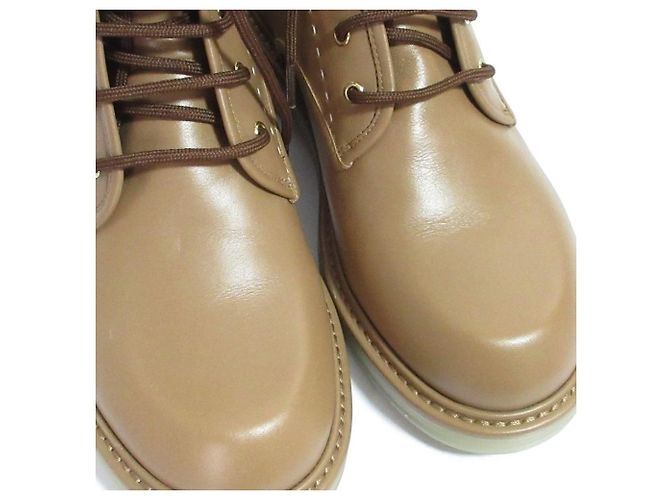 Botines Urban Compact de cuero Max Mara Castaño - vista 11