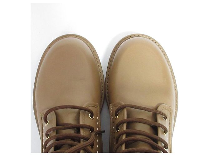 Botines Urban Compact de cuero Max Mara Castaño - vista 4