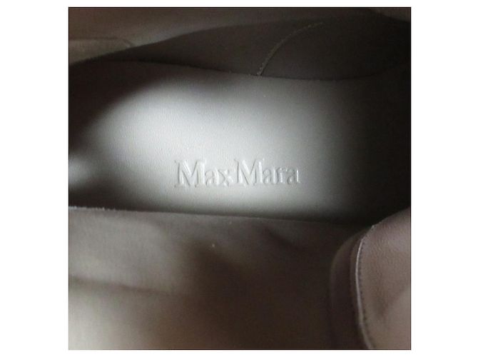 Botines Urban Compact de cuero Max Mara Castaño - vista 5