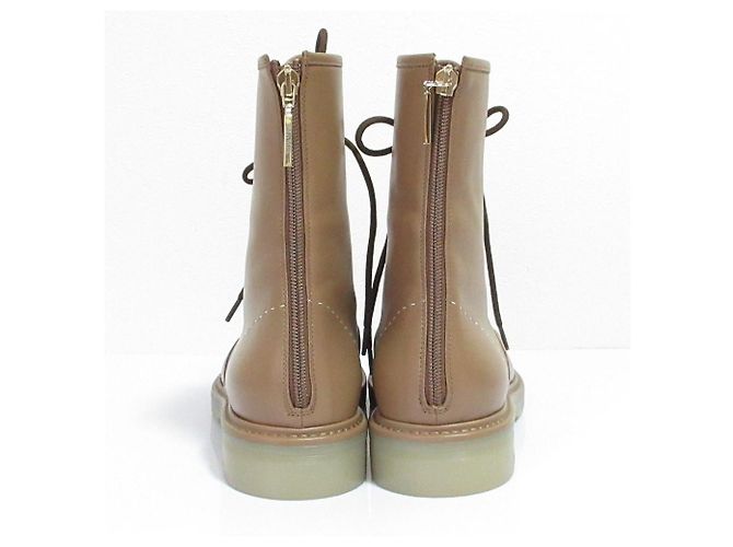 Botines Urban Compact de cuero Max Mara Castaño - vista 6
