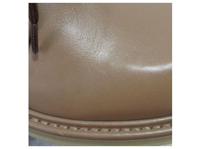 Botines Urban Compact de cuero Max Mara Castaño - vista 9