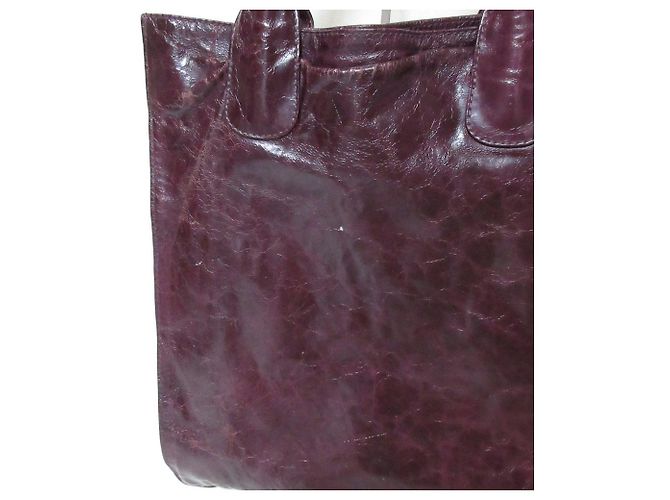 Autre Marque Barneys New York Leder-Tote-Bag Lila - Ansicht 16