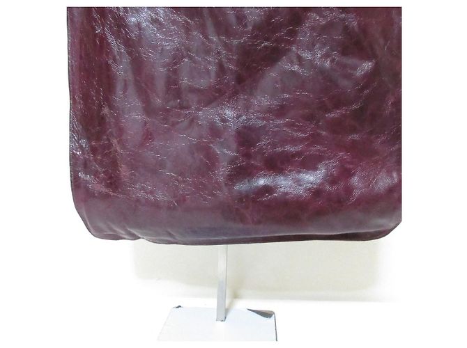 Autre Marque Barneys New York Leder-Tote-Bag Lila - Ansicht 17