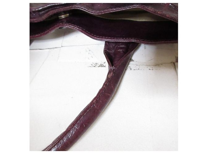 Autre Marque Barneys New York Leder-Tote-Bag Lila - Ansicht 18