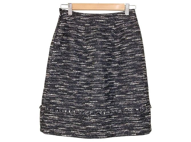 Autre Marque Conjunto de Traje de Tweed NATURAL BEAUTY Negro - vista 4