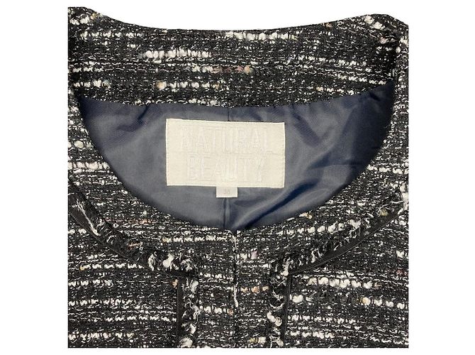 Autre Marque Conjunto de Traje de Tweed NATURAL BEAUTY Negro - vista 5