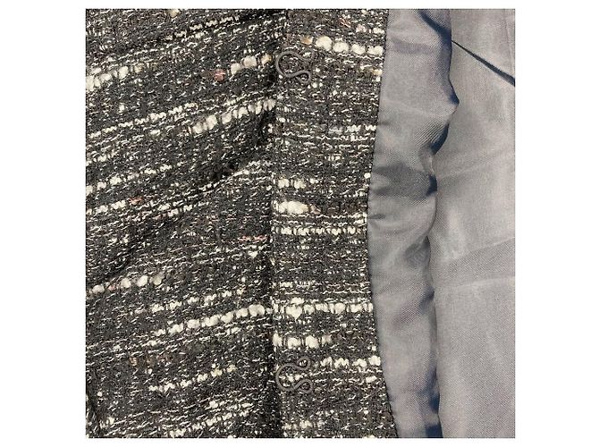 Autre Marque Conjunto de Traje de Tweed NATURAL BEAUTY Negro - vista 6