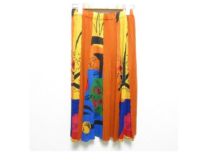 Issey Miyake PLEATS PLEASE Plisse-Rock mit Dessin-Print Mehrfarben - Ansicht 2