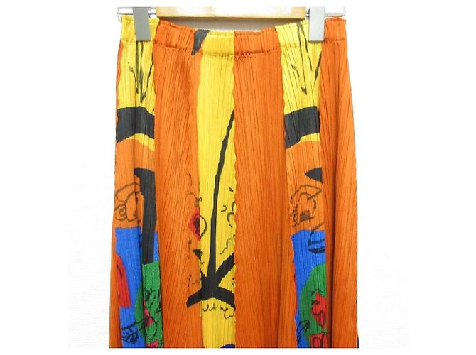 Issey Miyake PLEATS PLEASE Plisse-Rock mit Dessin-Print Mehrfarben - Ansicht 3