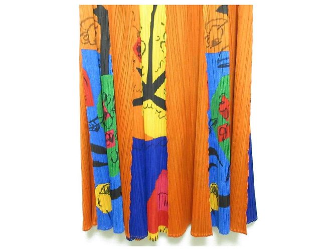 Issey Miyake PLEATS PLEASE Plisse-Rock mit Dessin-Print Mehrfarben - Ansicht 4