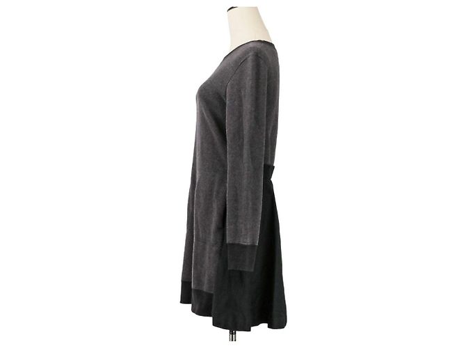 Sacai Back Flare Docking Sweatshirt Nero - vista 3