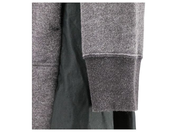 Sacai Back Flare Docking Sweatshirt Nero - vista 5