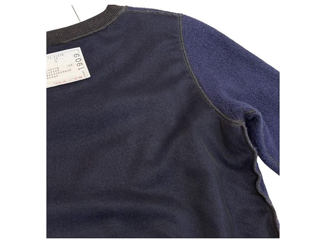 Sacai Back Flare Docking Sweatshirt Nero - vista 6