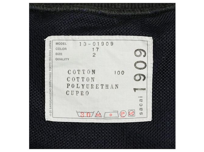 Sacai Back Flare Docking Sweatshirt Nero - vista 7