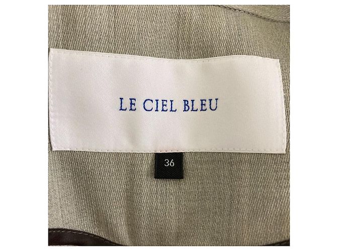 Autre Marque LE CIEL BLEU Trench Coat Cruzado Trench Coat Castaño - vista 10