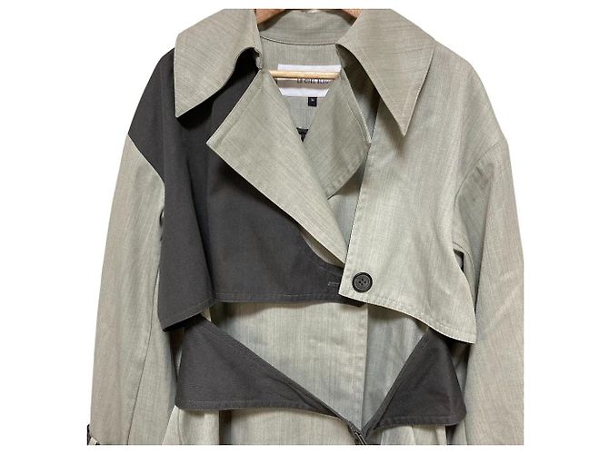 Autre Marque LE CIEL BLEU Trench Coat Cruzado Trench Coat Castaño - vista 2