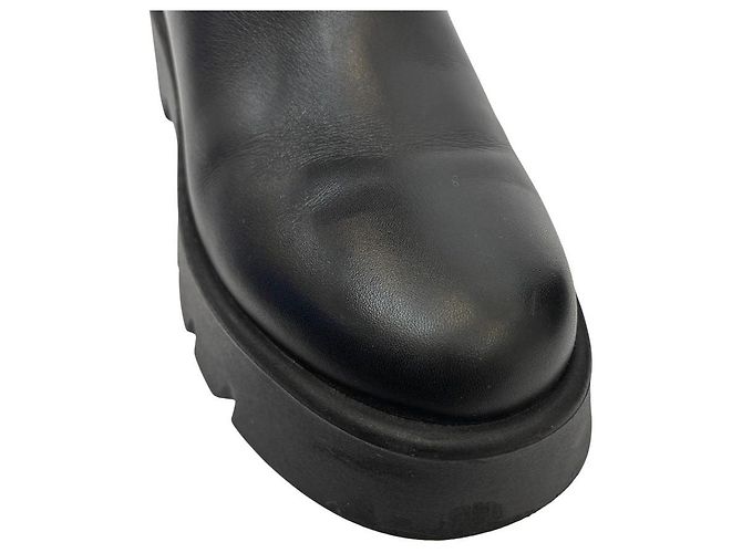 Autre Marque Gianvito Rossi MONTEY Lederstiefel Schwarz - Ansicht 14