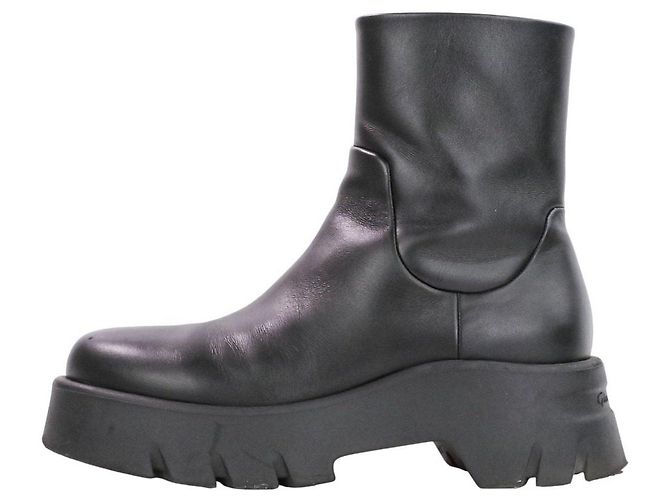 Autre Marque Gianvito Rossi MONTEY Lederstiefel Schwarz - Ansicht 3