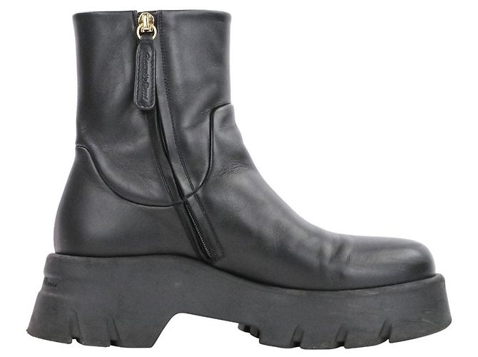 Autre Marque Gianvito Rossi MONTEY Lederstiefel Schwarz - Ansicht 4