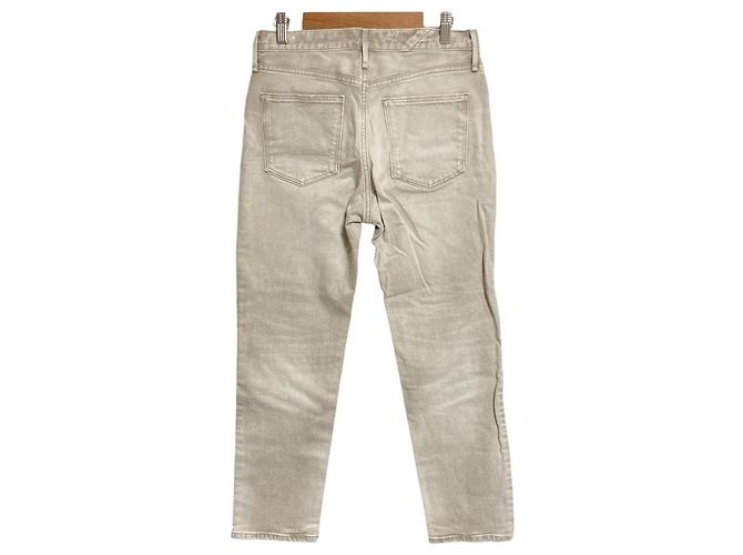 Autre Marque upper hights Calças de Denim THE MUSE MARBLE Marrom Cinza - vista 2
