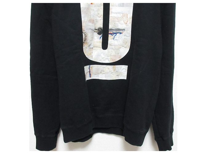 UNDERCOVER 30TH ANNIVERSARY Crewneck Sweatshirt mit U Logo Print Schwarz - Ansicht 4