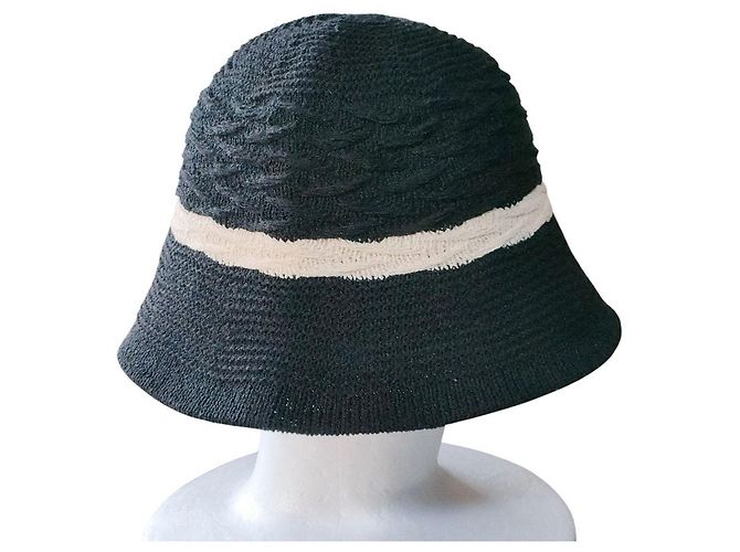 Autre Marque Laura Ashley Strick-Bucket-Hat Schwarz - Ansicht 3