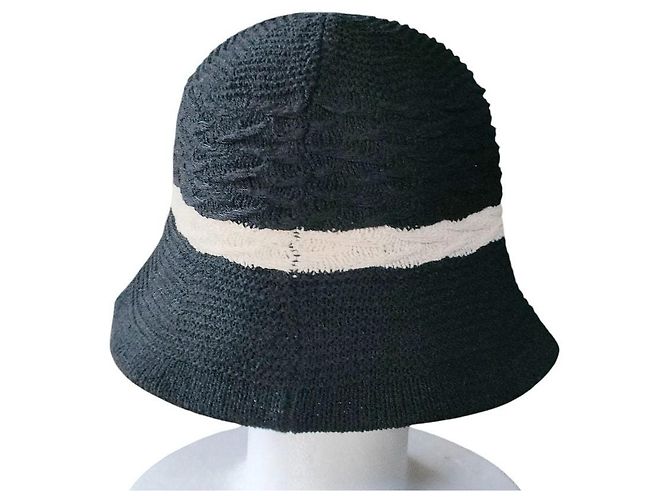 Autre Marque Laura Ashley Strick-Bucket-Hat Schwarz - Ansicht 4