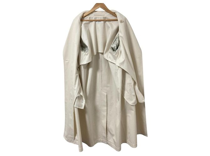 Autre Marque Trench oversize con cintura LOEFF Crudo - vista 3