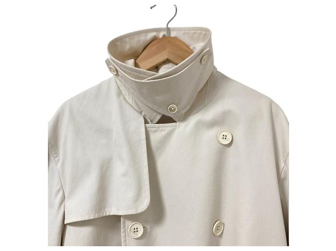Autre Marque Trench oversize con cintura LOEFF Crudo - vista 4