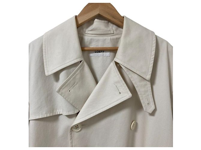 Autre Marque Trench oversize con cintura LOEFF Crudo - vista 5