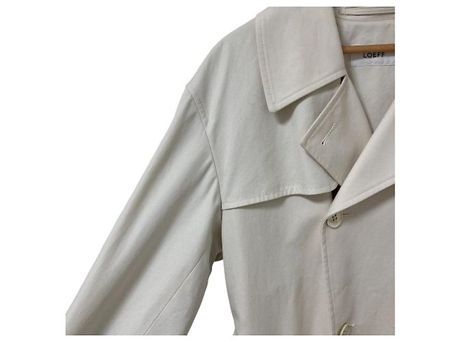 Autre Marque Trench oversize con cintura LOEFF Crudo - vista 6