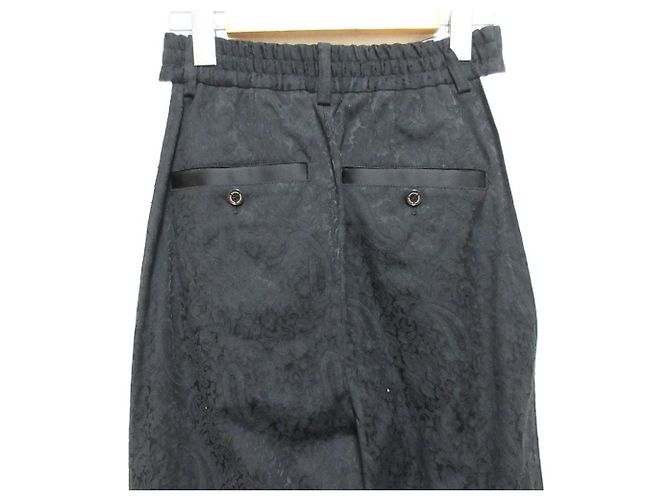 Autre Marque Double Standard Clothing Jacquard-Hose Schwarz - Ansicht 4