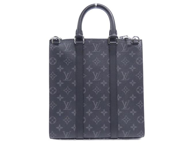 Louis Vuitton Monogram Eclipse Sac Plat Cross shoulder bag Preto - vista 2