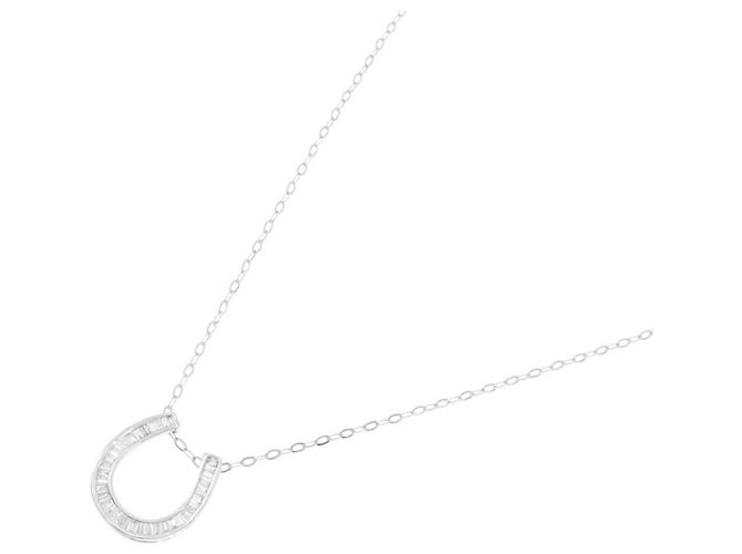 Autre Marque Horseshoe Au750 Diamantenhalskette Silber - Ansicht 2
