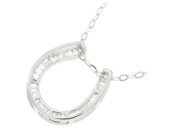 Autre Marque Horseshoe Au750 Diamantenhalskette Silber - Ansicht 4