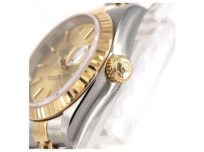 Rolex Datejust Stainless Steel Yellow Gold Uhr Golden - Ansicht 5