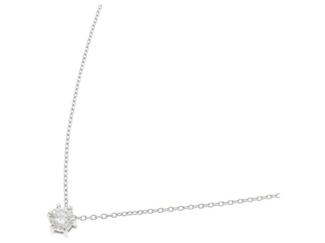 Autre Marque Diamantenhalskette Pt900/Pt850 Silber - Ansicht 2