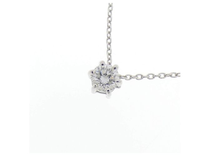 Autre Marque Diamantenhalskette Pt900/Pt850 Silber - Ansicht 3