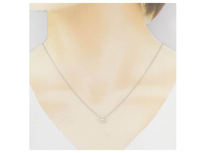 Autre Marque Diamantenhalskette Pt900/Pt850 Silber - Ansicht 6