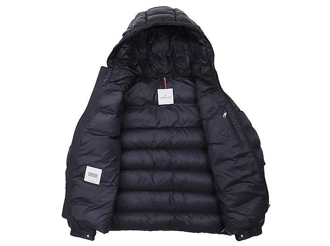 Moncler SASSIERE GIUBOTTO Chaqueta de plumón 100% Nylon Azul Azul marino - vista 8