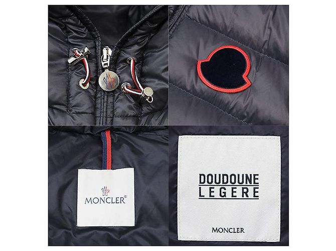 Moncler SASSIERE GIUBOTTO Chaqueta de plumón 100% Nylon Azul Azul marino - vista 9