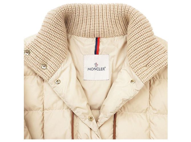 Moncler ANTIGONE Daunenjacke aus Polyester Beige - Ansicht 11