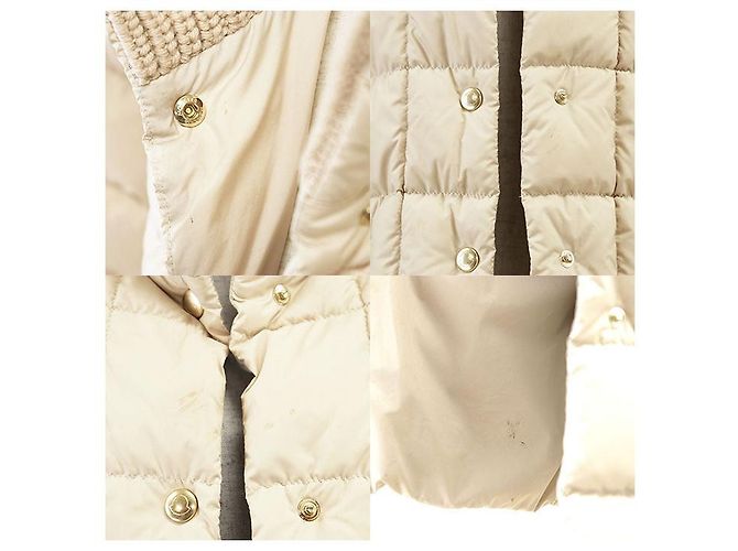 Moncler ANTIGONE Daunenjacke aus Polyester Beige - Ansicht 3
