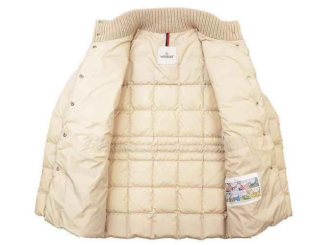Moncler ANTIGONE Daunenjacke aus Polyester Beige - Ansicht 8