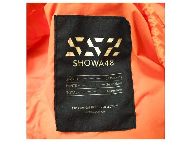 Autre Marque SSZ SHOWA 48 Blouson Nylon Jacket Arancione - vista 3