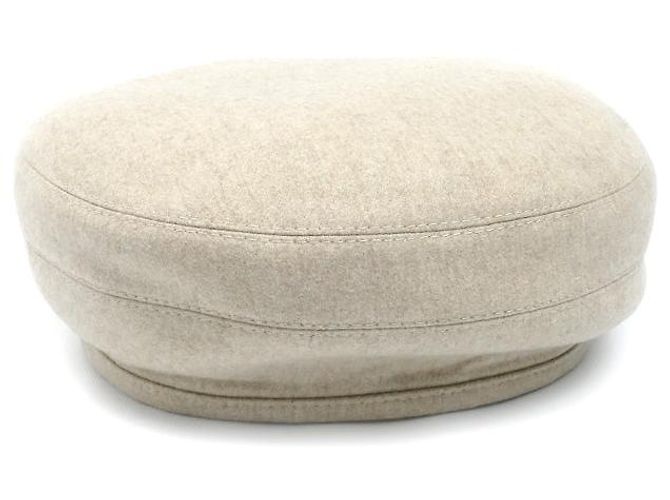 Boina de cachemira Hermès Saint-Honoré 58 Beige - vista 2