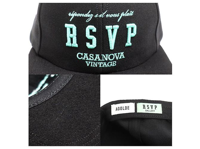 Autre Marque CASANOVA×RSVP CAP 15th Anniversary Cap Nero - vista 7